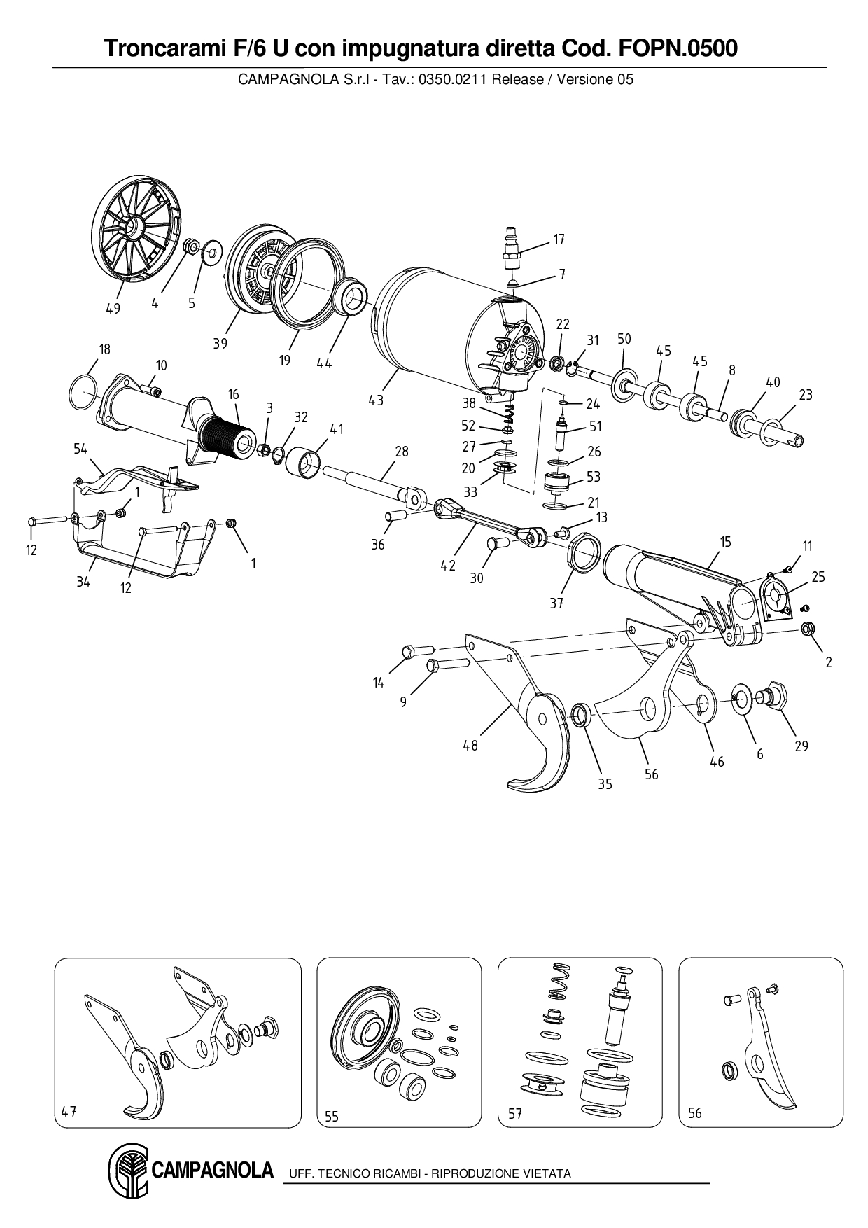FOPN.0500_Troncarami F6 U con impugnatura diretta